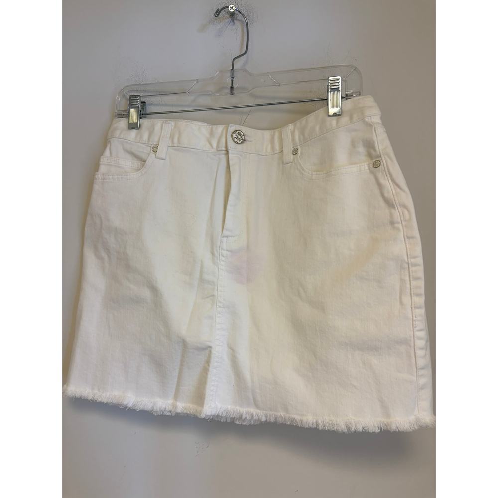 Lilly Pulitzer Pink and White Mini Skirt